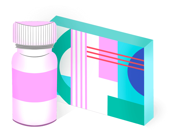 ALT: Abortion pill bottle and box
